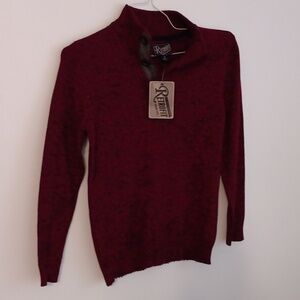 Retro boys , red sweater , size medium, 10/12